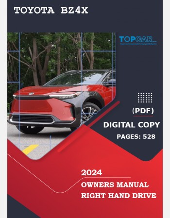 toyota bz4x 2024 owners manual